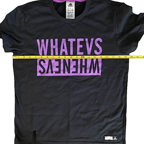Adidas Women's Size Medium T-shirt New Whatevs Sarcastic Shirt Classic Basic - Picture 6 of 8